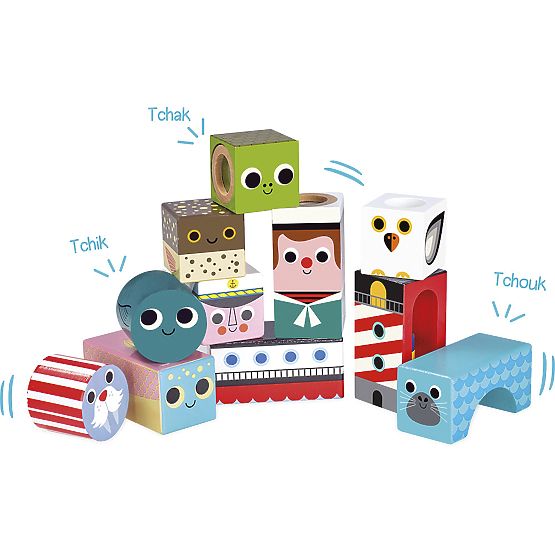 Vilac Blocs sonores en bois Mer