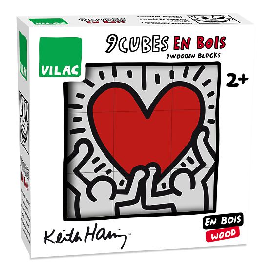 Vilac Cubes Illustrés Keith Haring