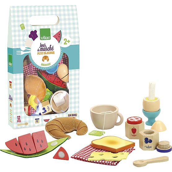 Vilac Ensemble de petit-déjeuner en bois
