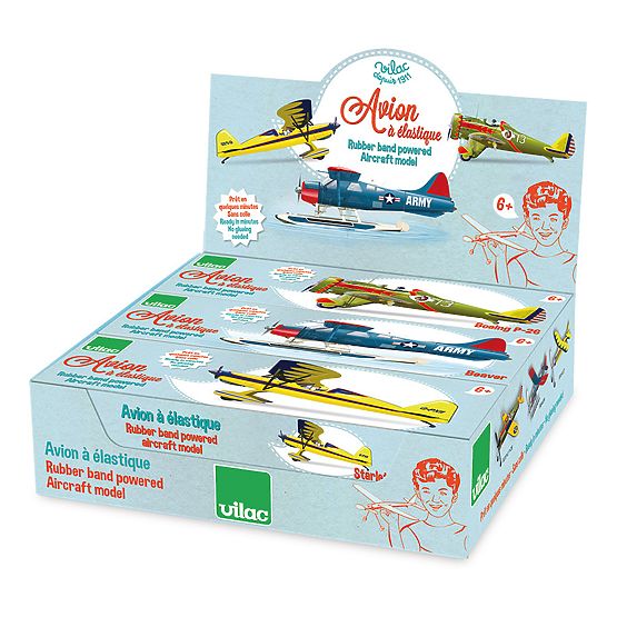 Vilac Kit d'avion avec hélice à remonter 1 pièce