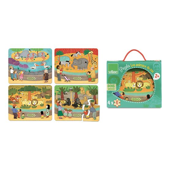 Vilac Puzzle en bois Zoo