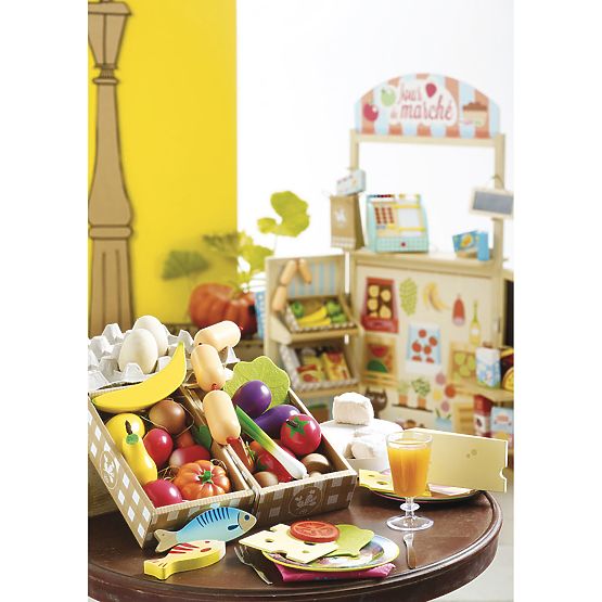 Vilac Service à fruits et légumes en bois