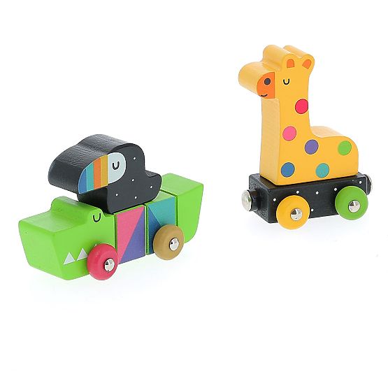 Vilac Train coloré d'animaux Andy Westface