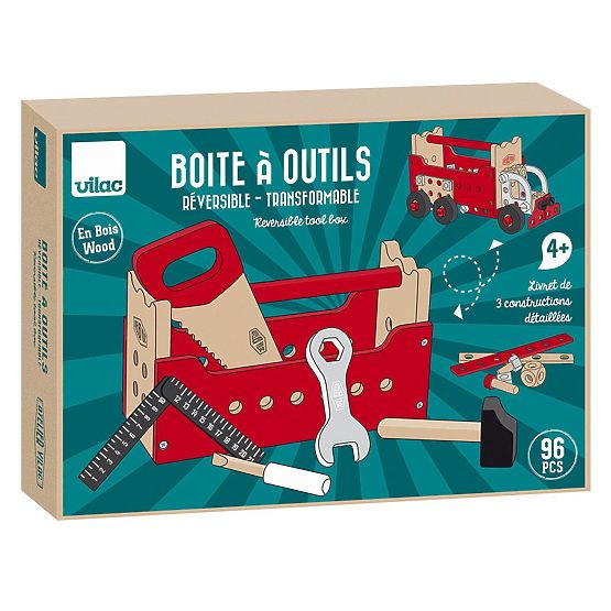 Vilac Valise à outils réversible