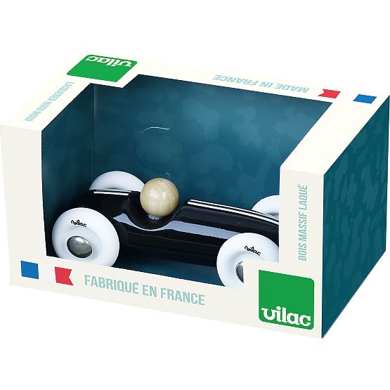 Vilac Voiture en bois mini Grand Prix vintage noire