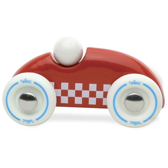 Vilac Voiture en bois mini rallye rouge