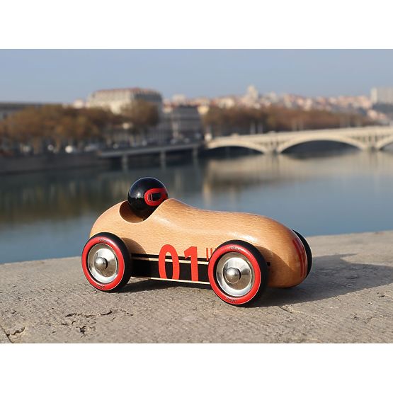 Vilac Voiture en Bois Old Sport Compet Naturel
