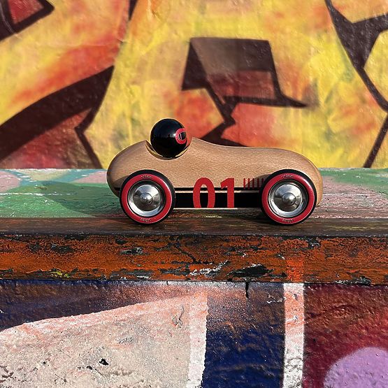 Vilac Voiture en Bois Old Sport Compet Naturel