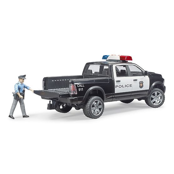Voiture de police Bruder RAM avec policier