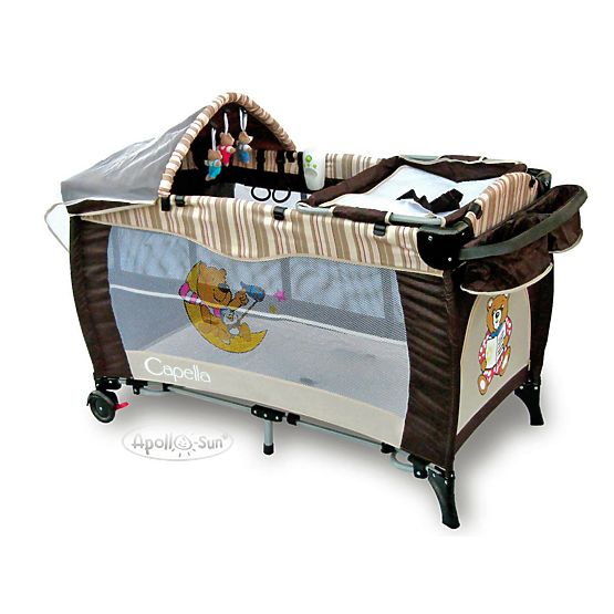 Voyage lit bébé Exclusive - foncé brown