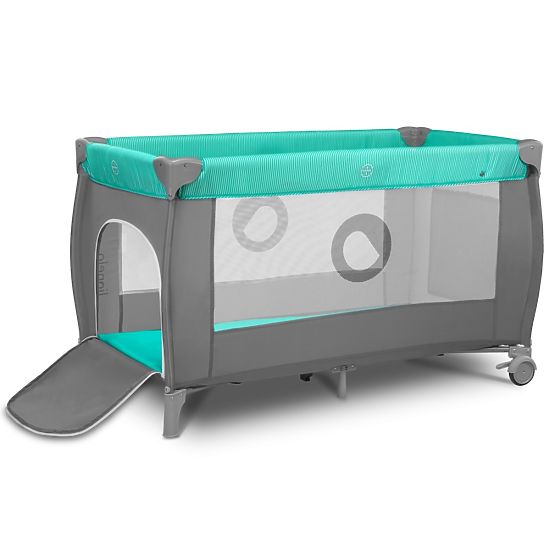 Lit de voyage Sven Plus - turquoise-gris