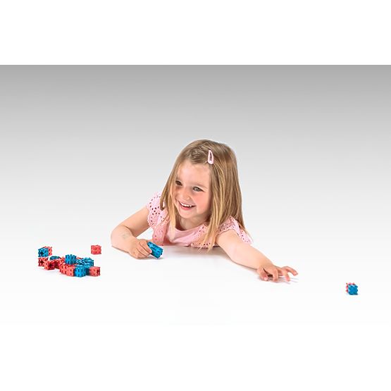 Wissner Cubes rouges et bleus 100 pcs