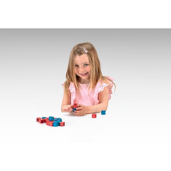 Wissner Cubes rouges et bleus 100 pcs
