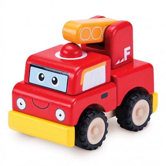 Wonderworld Mini camion de pompier en bois