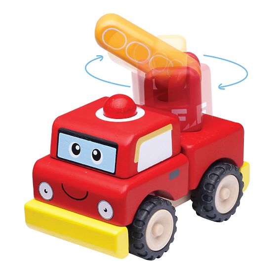 Wonderworld Mini camion de pompier en bois