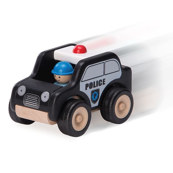 Wonderworld Véhicule de Patrouille Miniature en Bois