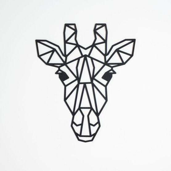 Tableau géométrique en bois - Girafe - différentes couleurs