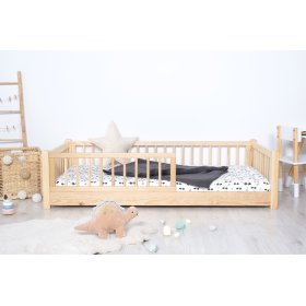 Lit bas enfant Montessori Ourbaby - naturel