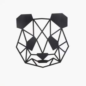 Tableau géométrique en bois - Panda - différentes couleurs, Elka Design