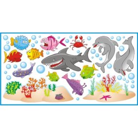 Stickers muraux Monde sous-marin, Mint Kitten