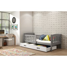 Bébé lit Exclusive gris - blanc en détail, BMS