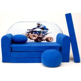 Canapé Enfant Racer - bleu, Welox