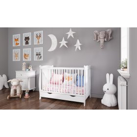 Lit bébé Laura - blanc, Pietrus