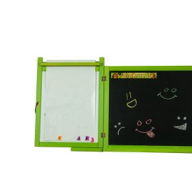 Tableau magnétique/craie pour enfants au mur - vert