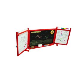 Tableau magnétique / craie pour enfants sur le mur - rouge, 3Toys.com