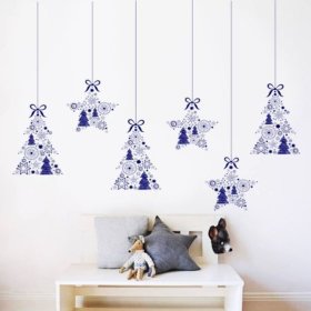 Noël décoration pour mur- arbres A STARS