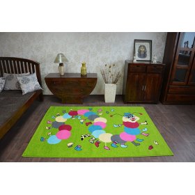 Pour enfants tapis FUNKY TOP chenille vert, F.H.Kabis