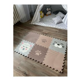 Tapis de jeu en mousse 6 mcx - Agneau, phoque et patte