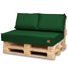 Lot de coussins pour meuble en palette - Vert, FLUMI