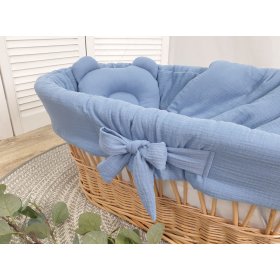Parure de lit en osier - bleu