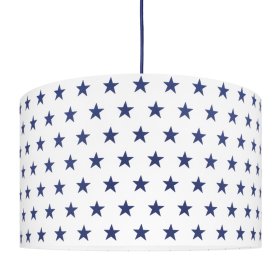 Textile pendante lampe Étoiles - tm. bleu
