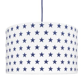 Textile pendante lampe Étoiles - tm. bleu