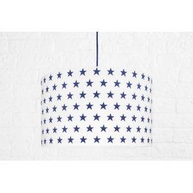 Textile pendante lampe Étoiles - tm. bleu, YoungDeco