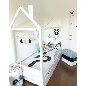 Lit enfant maison Paul - blanc