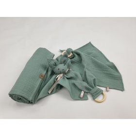 Ensemble mousseline bébé - vert