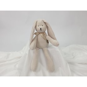 Peluche Lapin velours 35 cm - beige, TOLO