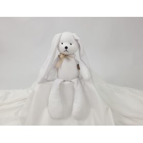 Jouet lapin en velours 35 cm - blanc, TOLO