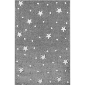 Pour enfants tapis HEAVEN gris argenté/ blanc, LIVONE