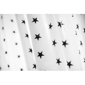 d`enfants rideaux Blancs avec noir étoiles 31, Dom-Dekor