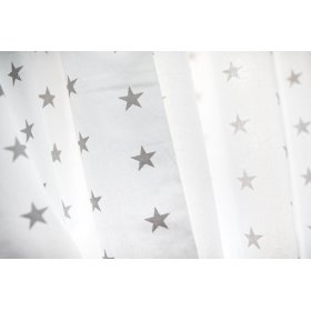 d`enfants rideaux Blancs avec gris étoiles 19, Dom-Dekor