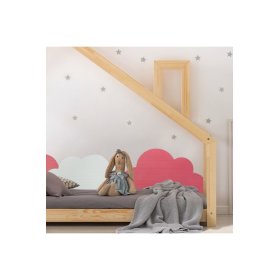Mousse de protection pour le mur derrière le lit Nuages - rose