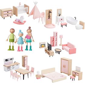 2Kids Toys Ensemble de meubles avec famille 5 en 1, 2Kids Toys