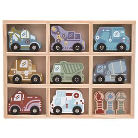 2Kids Toys Ensemble de voitures en bois