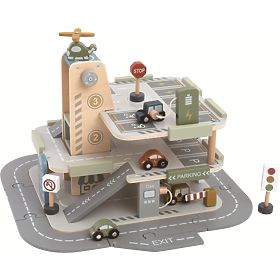 2Kids Toys Garage en bois avec route
