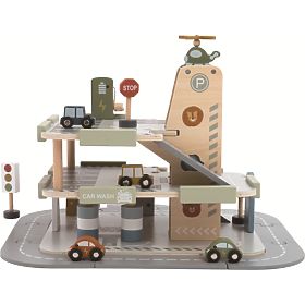 2Kids Toys Garage en bois avec route