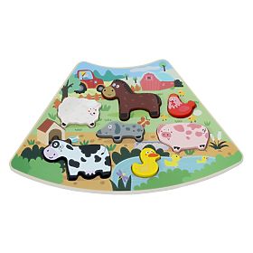 2Kids Toys Puzzle en bois Cercle connectable 6 en 1